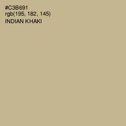 #C3B691 - Indian Khaki Color Image